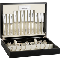 Silver Plated 84 Piece Cutlery Set - Kings