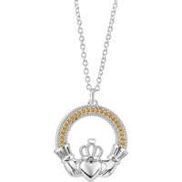 Gold & Silver Plated Claddagh Pendant