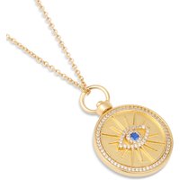 Gold Plated Evil Eye Pendant