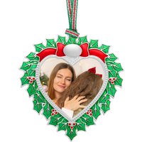 Holly Photoframe Christmas Tree Decoration