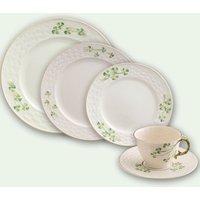 Belleek Classic 1880 Shamrock Gold 5 Piece Dining Set
