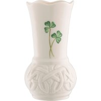 Belleek Pottery (Ireland) Shamrock 4" Bud Vase