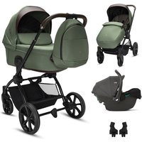 Noordi Sole V3 3in1 with Joie i-Snug2 Car Seat, Woodland Green