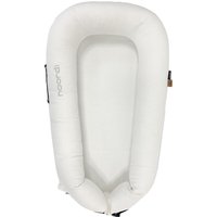 Noordi 2in1 Deluxe Baby Nest & Maternity Pillow with Silver-Ion Cotton, White