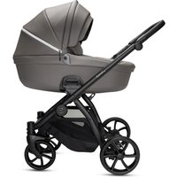 Noordi Fjordi V2 Leather 2in1 Pushchair with ThermoCot™ Carrycot, Stone Grey
