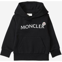 Moncler Enfant Kids Logo Hoodie in Black