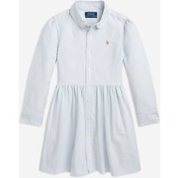 Ralph Lauren Girls Classic Oxford Shirt Dress in Blue