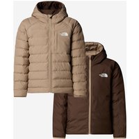 The North Face Boys Reversible Perrito Hooded Jacket in Brown