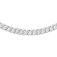 Diamond Cut Panza Curb Chain 18 Inch
