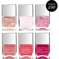 Guava Glow 6-Piece Gel Effect Nail Polish Set