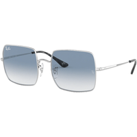 Ray-Ban Sunglasses Woman Square 1971 Classic - Silver Frame Blue Lenses 54-19