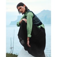 Brora Smock & Lace Trim Textured Skirt Black - Size: UK 8