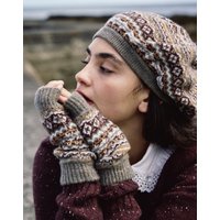 Brora Women's Cashmere Fair Isle Wristwarmers