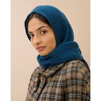 Brora Cashmere Ribbed Hooded Scarf