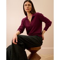 Brora Cashmere Collared Jumper - Size: UK 8