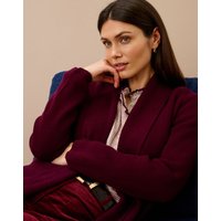 Brora Cashmere Shawl Ribbed Cardigan - Size: UK 12-14
