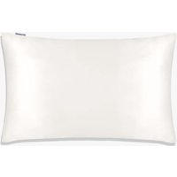 MOMMESILK Standard Size Silk Pillowcase White 22 Momme 100 Percent Mulberry Silk Unisex Naturally Antibacterial Ivory Standard(20"X26")