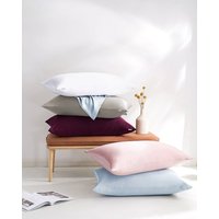 Silk Pillowcases Set of 2 Mulberry Silk 100% 22 Momme 6A Grade Mulberry Silk Hypoallergenic Soft White King(20"x36")