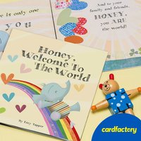 Personalised Welcome To The World Book