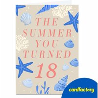 Personalised 18th Birthday Card - The Summer You Turned 18