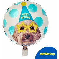 Happy Birthday Dog 18-Inch Foil Helium Balloon