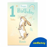 Personalised Birthday Card - Guess How Much I Love You, Any Age & Message
