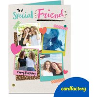 Personalised Photo Birthday Card for Friend | Quality Paper Board | UV Gloss Finish | Available in 2 Sizes | Perfect Gift for Special Occasions