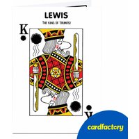 Personalised Card - King Of Trumps