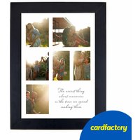 Personalised Photo Print | 6 Special Memories Design | Custom Home Decor | Black or White Frame | A5 Size
