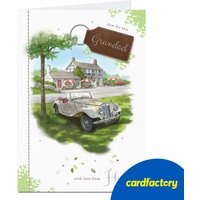 Personalised Birthday Card - Classic Car Just For You, Grandad