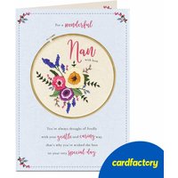 Birthday Card for Nan | Customisable Design | Traditional Style | Quality Paper | Available in 2 Sizes | Perfect Gift for Special Occasions
