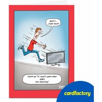 Personalised Humorous Cartoon Birthday Card | Quality Paper Board | UV Gloss Finish | Custom Name | Available in 2 Sizes | Gift Card