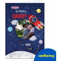 Photo Birthday Card - Love You To The Moon & Back