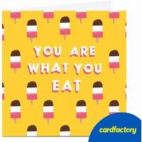 Personalised Phoebe Munger Card - You Are What You Eat