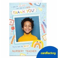 Thank You Photo Card | Customisable Design | Unique Gift for Teacher's Day | Personalised with Photo & Message | Available in 2 Sizes
