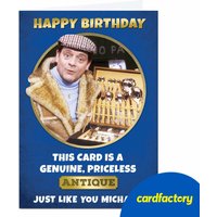 Personalised Only Fools & Horses Birthday Card | Humorous Antique Design | Custom Name Option | Available in 2 Sizes | Unique Gift Idea