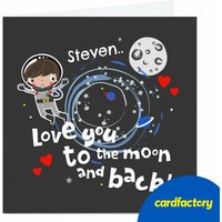 Personalised Rachel Griffin Card - To the Moon and Back!