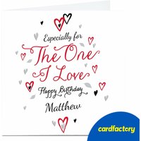 Personalised Birthday Card - The One I Love