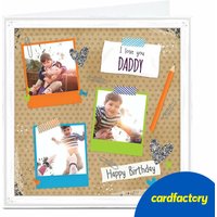 Personalised Birthday Photo Card - I Love You