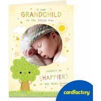Personalised Photo Card - New Grandchild On The Family Tree