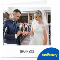 Photo Wedding Thank You Card | Custom Message Wedding Card | Wedding Photo Card