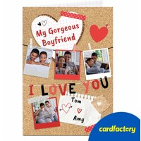 Personalised 'I Love You' Photo Card | Custom Polaroid Design | UV Gloss Finish | Quality Cardboard | Available in 2 Sizes | Romantic Gift