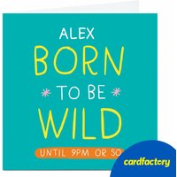 Personalised Smiley Happy People Card - Born to be Wild