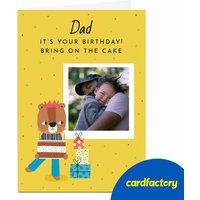 Personalised Lemon & Sugar Photo Card - Dad It's Your Birthday!