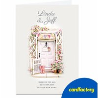 Personalised New Home Greeting Card | Custom Text | UV Gloss Finish | FSC Certified | Available in 2 Sizes | Perfect for New Homeowners