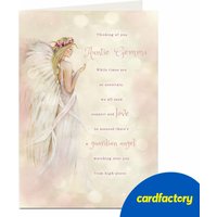 Personalised Guardian Angel Card - Thinking Of You | Custom Name | UV Gloss Finish | Quality Paper | Available in 2 Sizes | Perfect for Any Occasion