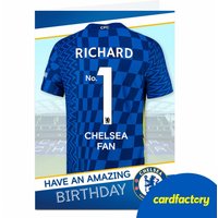 Personalised Chelsea FC Birthday Card | Football Fan Gift | Custom Name | UV Gloss Finish | Quality Paper | Available in 2 Sizes