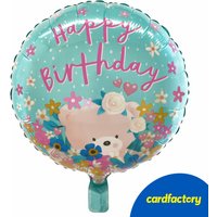 18-Inch Hugs Happy Birthday Foil Helium Balloon
