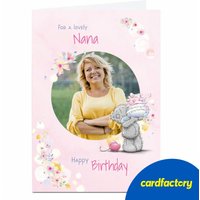 Tatty Teddy Birthday Card for Nana | UV Gloss Finish | Quality Paper Board | Printed in the UK | Available in 2 Sizes | Gift Card