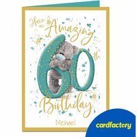 Personalised Tatty Teddy 60th Birthday Card - Amazing 60th